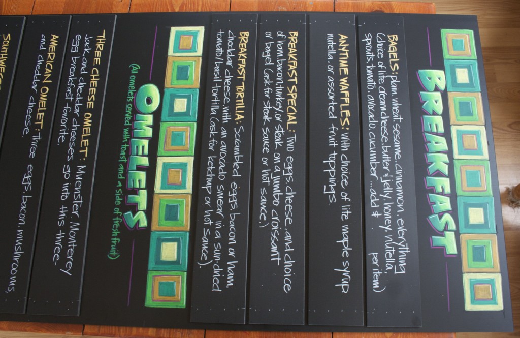 wiseys chalk art sign