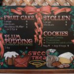 Sweet Thea Cakes chalk menu