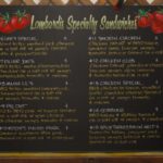 Lombardi's Catering 1 chalkboard menu board