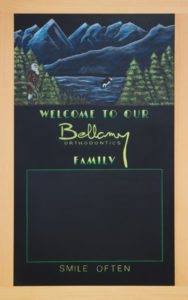 Nanaimo, Custom Office Chalkboard, Canada, British Columbia, Chalkboard, Chalk Art, Chalk It Up Signs, Chalk Artist, Whales, Mountains, Ocean