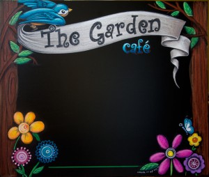 sunsine kids chalk art signs,  cafe specials chalkboard