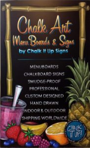 chalkboard sign order, cafe, restaurant Chalk It Ups Signs, Promotional, Menu Sign, chalk art, Canada, buy, purchase