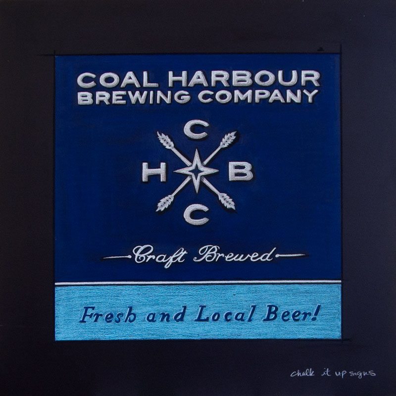 Coal Harbour Brewery Chalkboard Sign