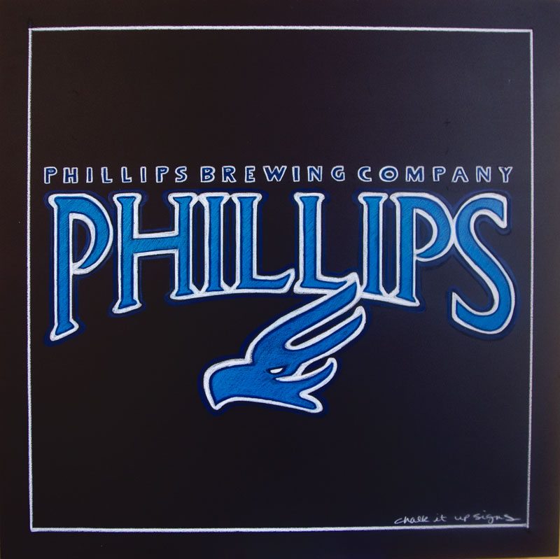 Phillips Brewery Chalkboard Sign,Phillips Brewery Chalkboard Sign
