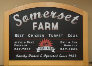 Somerset Farm Chalkboard Sign with Curved Frame,Somerset Promotional Boards