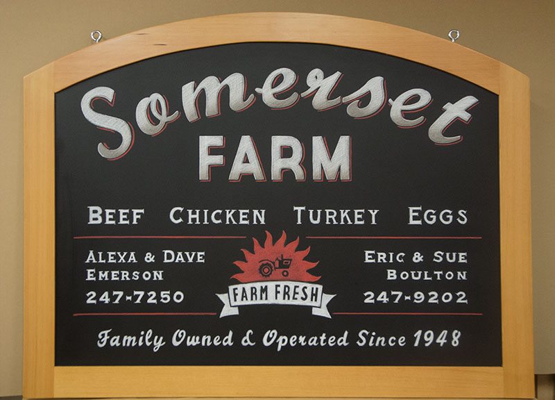 Somerset Promotional Boards,Somerset Farm Chalkboard Sign with Curved Frame