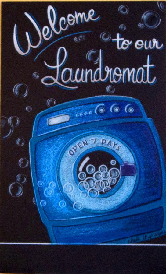 Laundromat Specials Chalkboard
