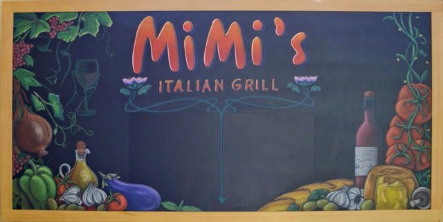 Calgary, Chalkboard Canada, Mimi's Italian Restaurant Chalkboard
