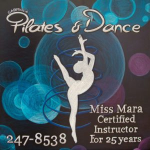 Gabriola Island, BC, Canada, Chalkboard sign, dance studio, ballet, pilates