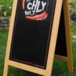 Nanaimo, Bc, Canada Chalkboard, College Radio, CHLY Radio Malaspina, chly, A-Frame Specials Chalkboard for CHLY, Radio 101.7fm, Nanaimo