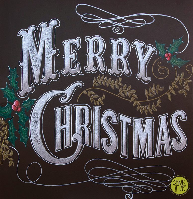 Merry Christmas From Chalk It Up Signs