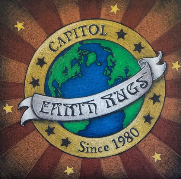 Earth Rugs Logo Chalkboard 