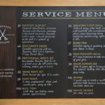 Barbershop Chalkboard Menu