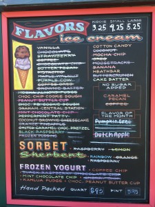 Massachusetts Ice Cream Chalkboard