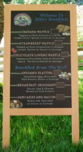 Chalkboard Menu A-Frame, Chalk It Up Signs, Breakfast chalkboard sign, chalkboard A-Frame, Sandwich sign, sidewalk sign