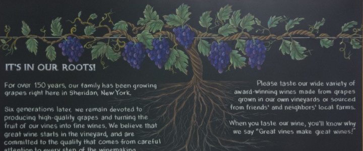 Vineyard Chalkboard Sheridan New York