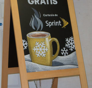 A-Frame Chalkboards for Sprint in Spanish & English