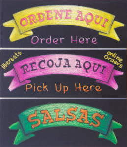 small chalkboards, chalk it up signs, chalkboards, chalkboard, small sign, directional sign, Guanataco, Grand Prairie Texas, Texas, menu, menu chalkboard, custom sign, custom signage, 