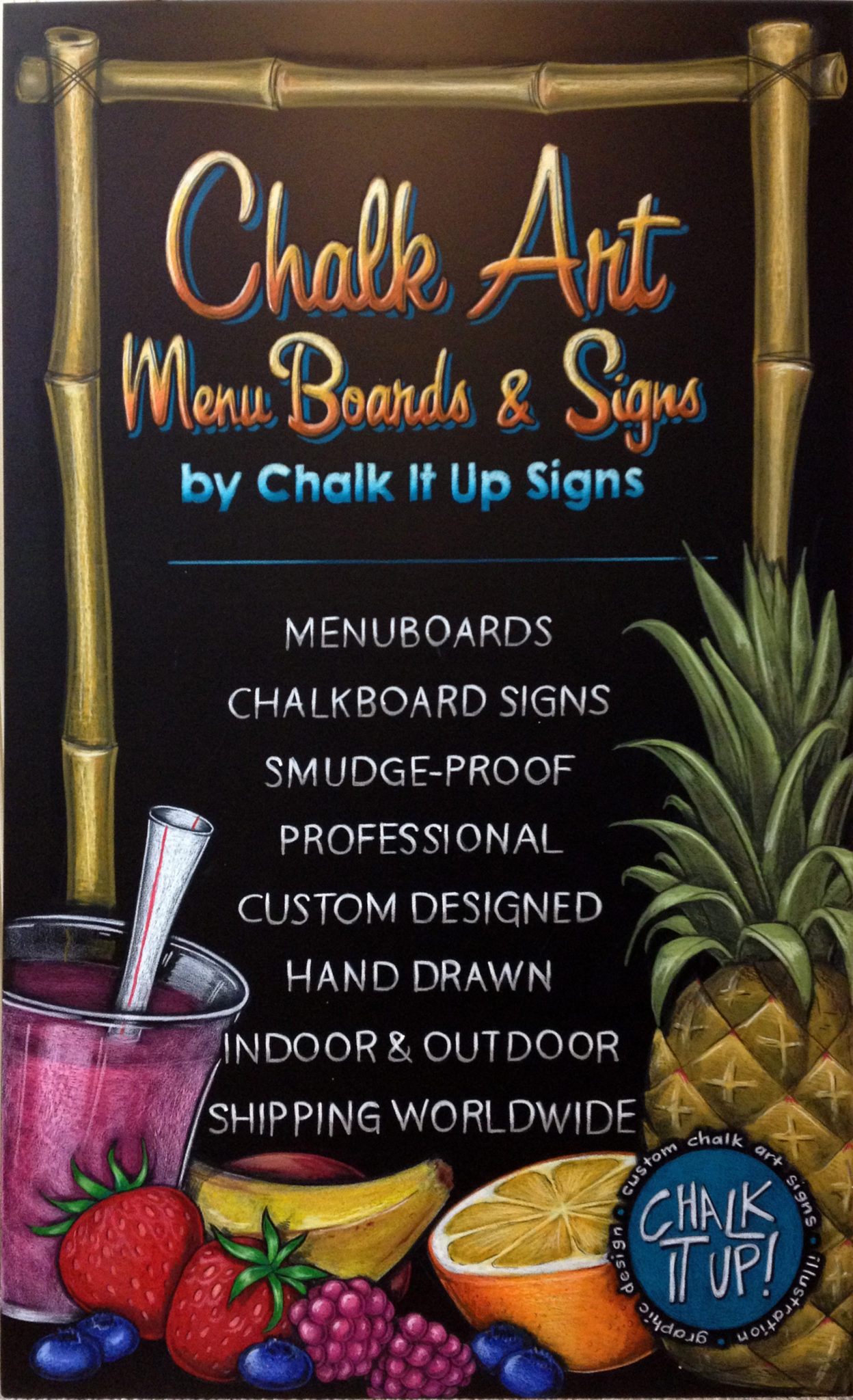 Sealed Custom Chalkboard Art, Custom Chalkboard Price,
