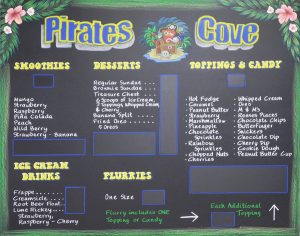 Ice cream Chalk board, Chalkboard Menus are Disease Free, Chalkboard Menu