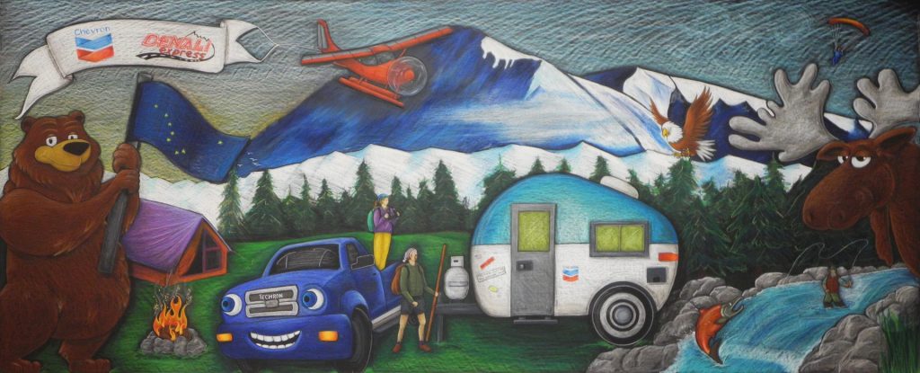 Alaska Chalkboard Mural, chalk It Up Signs