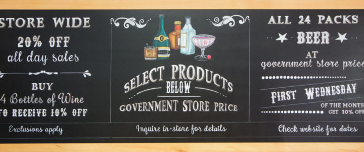Chalk Board Art For Pubs and Liquor Stores