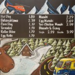 Mountain Scene Alaska Menu Board, Animal