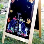 Happy Thanksgiving from Chalk It Up Signs, Ravenskill A-Frame Chalkboard, 50 Off Framing