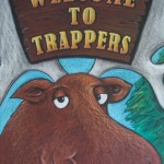 Alberta, Moose Chalkboard, Rocky Mountains, trappers-welcome-moose