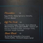 Bahamas Chalkboard Menu