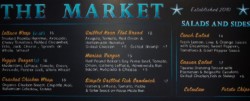 Market Restaurant Menu Chalkboard, chalk It Up Signs,