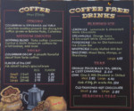 coffee chalkboard, chalkboard menu