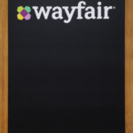 printed chalkboards, Morning Joe Chalkboard, wayfair, walnut frame, morning joe