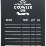 Edmonton, Canada, printed chalkboards, Co-op, printed chalkboard, growler, Alberta, Saskatchewan Canada, Chalk It Up Signs