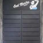 slat chalkboard, chalkboard slat, chalkboard with slats, slats,bad martha pub